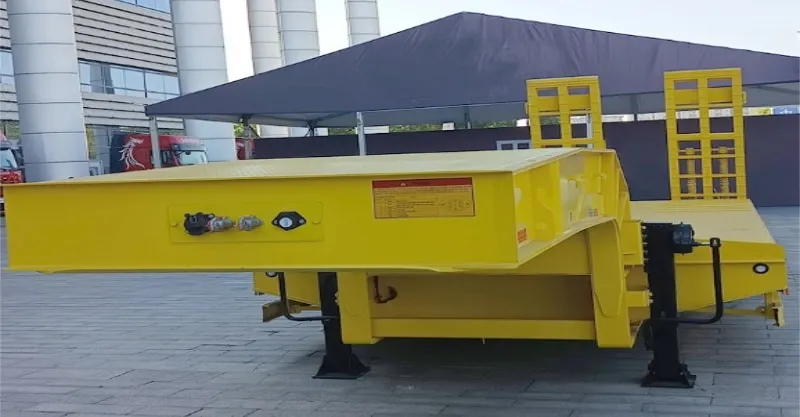 3 Axle Hydraulic Gooseneck Low Low Bed Trailer