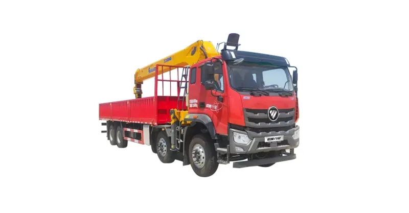 Auman Planetary 350 hp 8×4 traditional truck mounted crane chassis