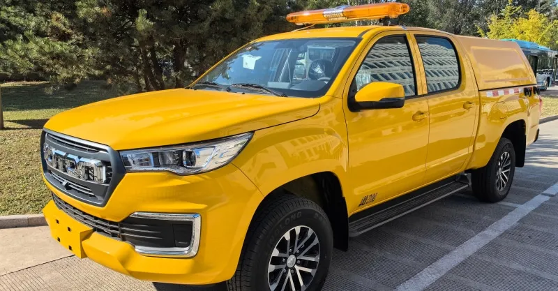 Yellow Tunland G7 LHD Double Cab - Full Cargo Security with Bed Canopy