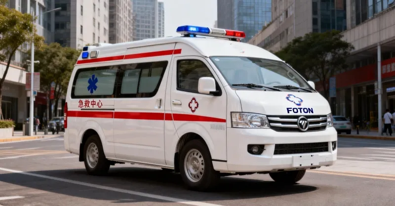 Foton View CS2 Wide Body Ambulance: Reliable Diesel/Petrol Patient Transport Van