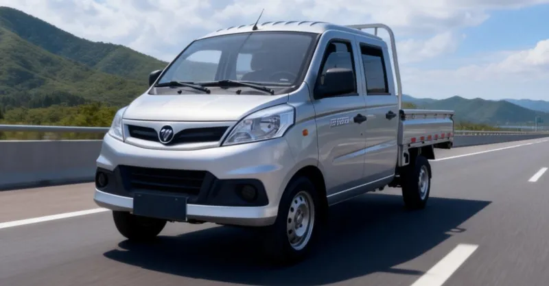 Foton Xiangling V Crew Cab Mini Truck | Double Row Flatbed Cargo