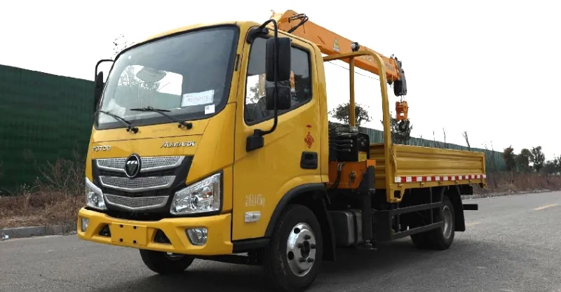 Foton Aumark E Truck with Crane | 3.2T/4T Knuckle Boom Crane