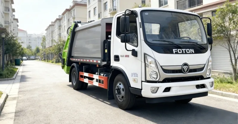 Foton Aumark E Compactor Garbage Truck | 6CBM High-Ratio Refuse Collector