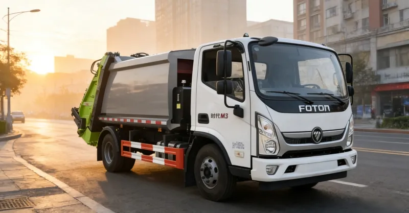 Foton Aumark E Compactor Garbage Truck | 6CBM High-Ratio Refuse Collector
