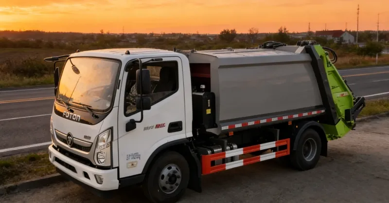 Foton Aumark E Compactor Garbage Truck | 6CBM High-Ratio Refuse Collector