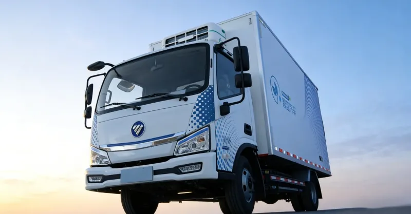 Foton Aumark iBlue EV Box Truck: Zero-Emission Urban Delivery Light Duty Truck