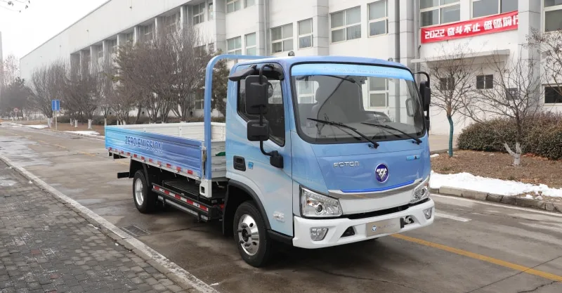 Foton Aumark iBlue EV Flatbed Truck: Flexible Loading Electric Commercial Vehicle