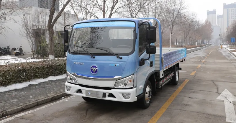Foton Aumark iBlue EV Flatbed Truck: Flexible Loading Electric Commercial Vehicle