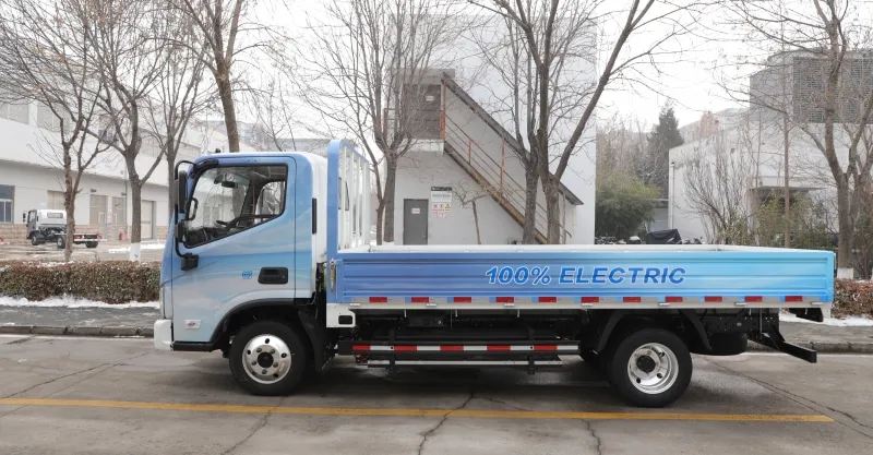 Foton Aumark iBlue EV Flatbed Truck: Flexible Loading Electric Commercial Vehicle