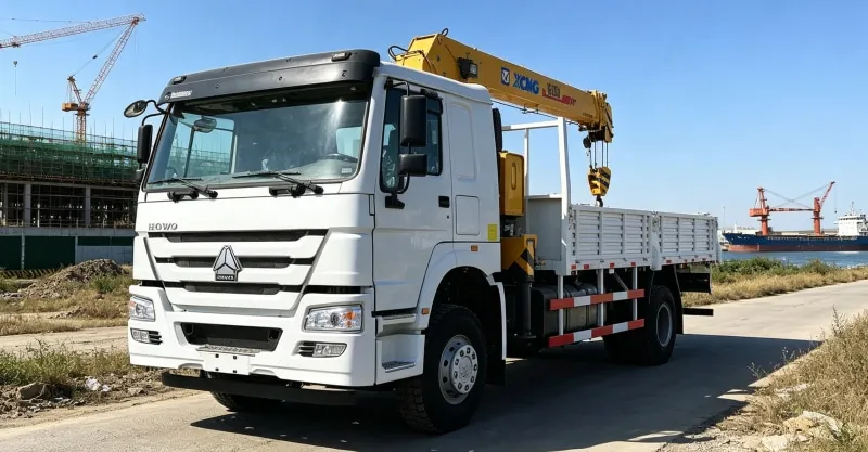 HOWO 4x2 Crane Truck White | Urban Agile 5T