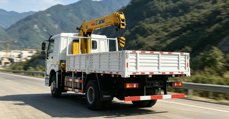 HOWO 4x2 Crane Truck White | Urban Agile 5T
