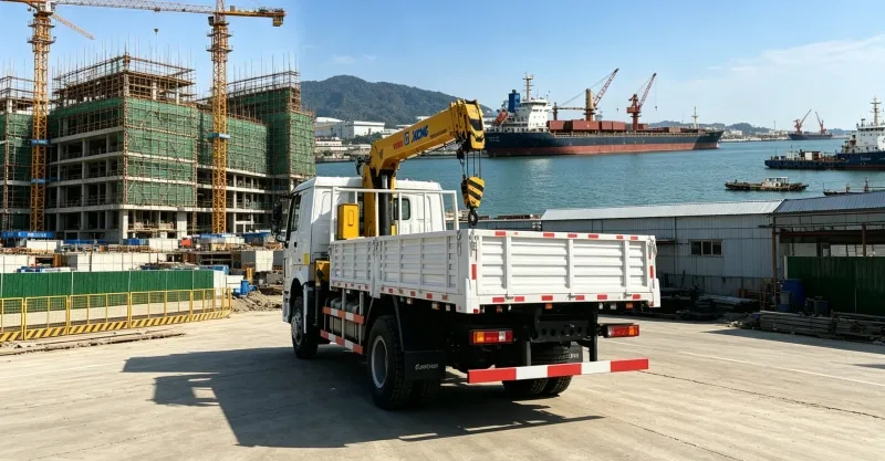 HOWO 4x2 Crane Truck White | Urban Agile 5T
