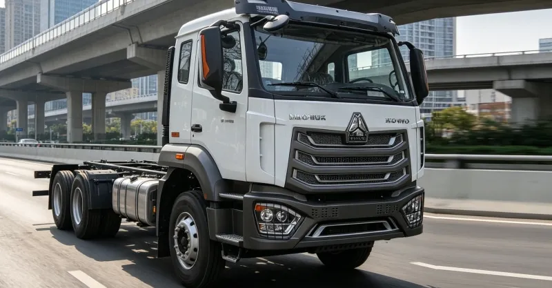HOWO NX 6x4 Cargo Chassis Truck - White Customizable Base