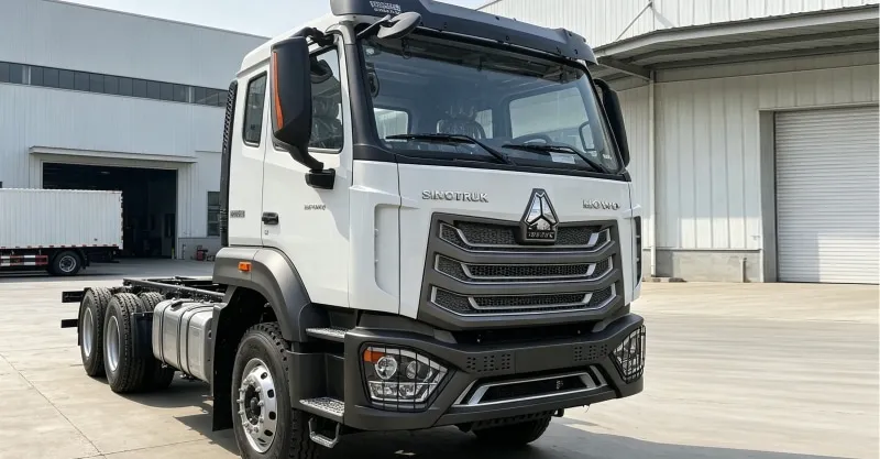HOWO NX 6x4 Cargo Chassis Truck - White Customizable Base